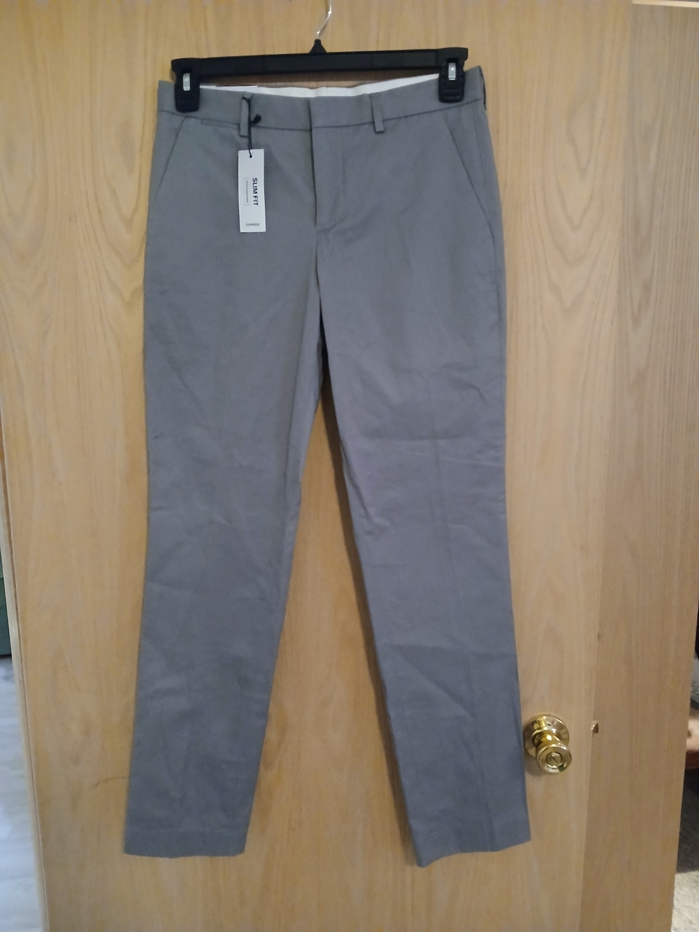 Express Photographer Men's Slim Chinos in Gray